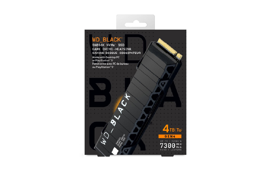 Vortex Game Store - WD BLACK SN850X NVMe SSD - 4TB With Heatsink